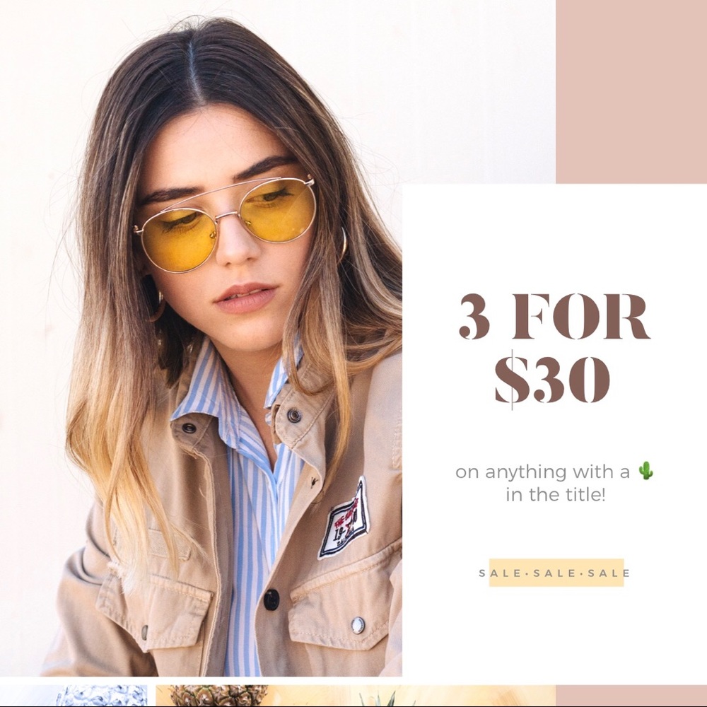 3 for $30 Sale!